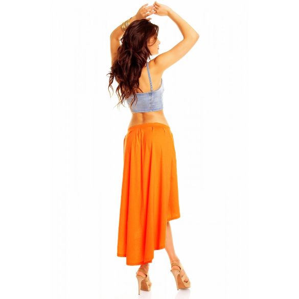 Narancssárga női aszimmetrikus szoknya