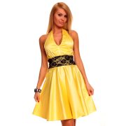 Sárga női alkalmi ruha